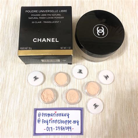 chanel natural finish loose powder 20-clair-translucent 1|Chanel number 5 dusting powder.